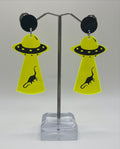 SPACESHIP DINOSAUR EARRINGS
