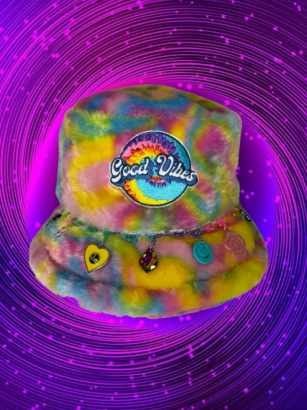 GOOD VIBES FURRY BUCKET HAT