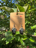 BLACK HEART EARRINGS