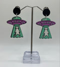SPACESHIP KITTY EARRINGS
