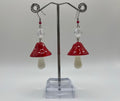 RED MUSHROOM EARRINGS