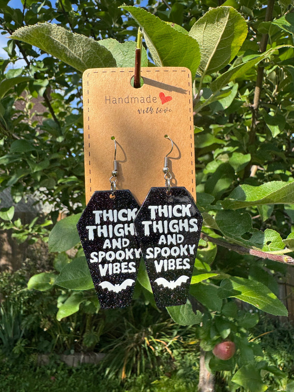 THICK THIGHS SPOOKY VIBES EARRINGS