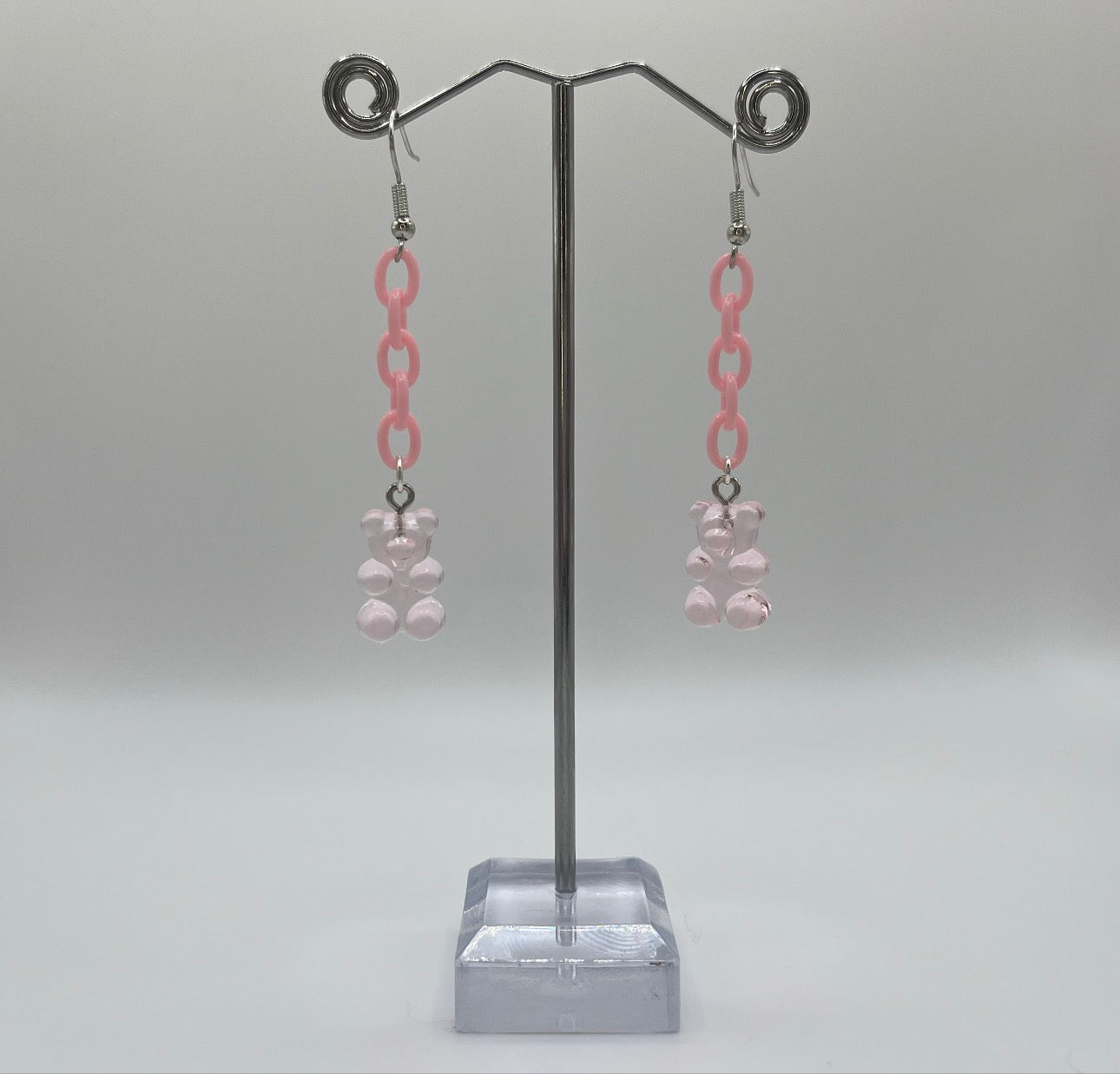 BABY PINK GUMMY BEAR EARRINGS