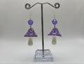 PURPLE MUSHROOM EARRINGS