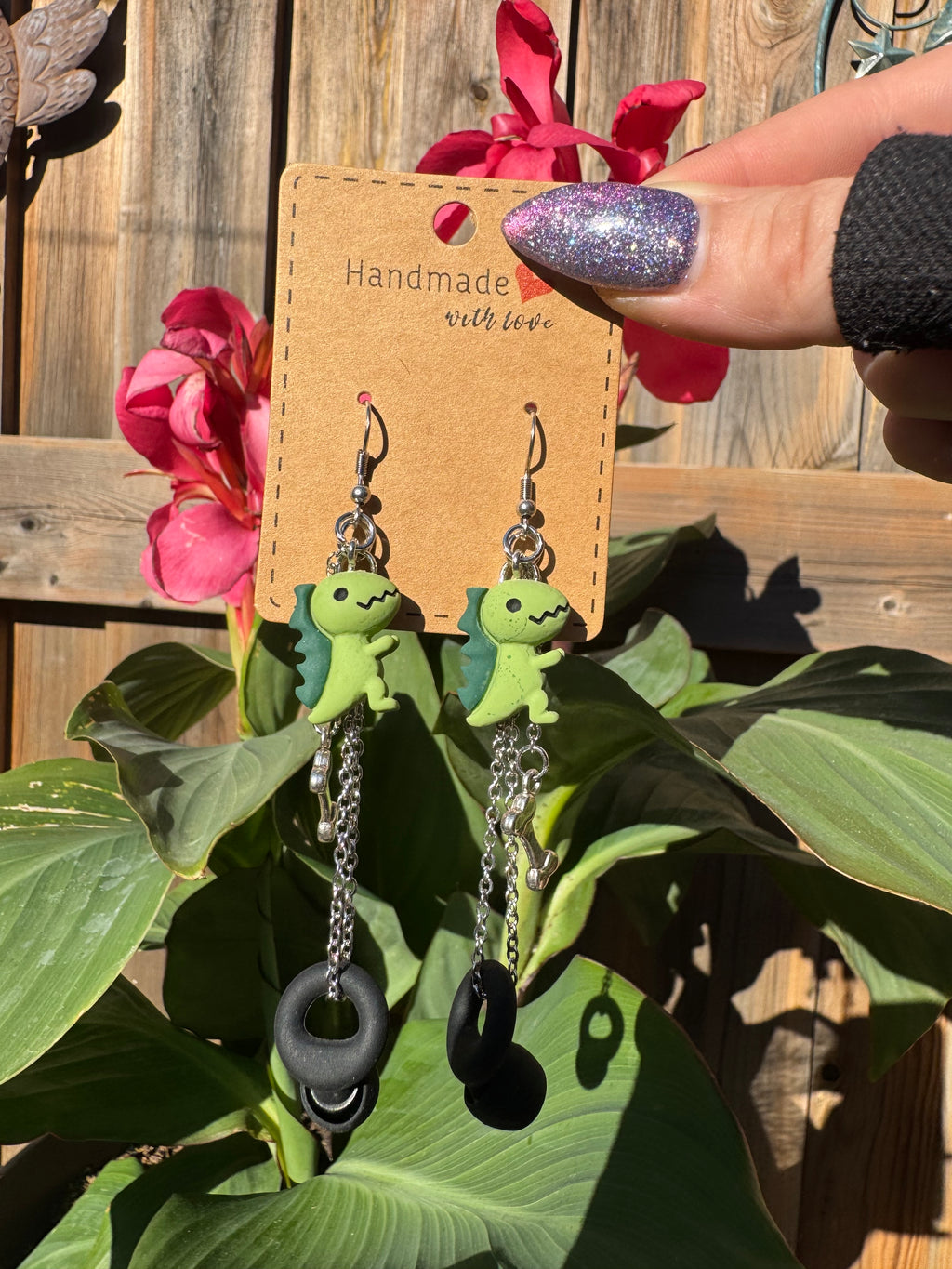 T-REX EARPLUG EARRINGS