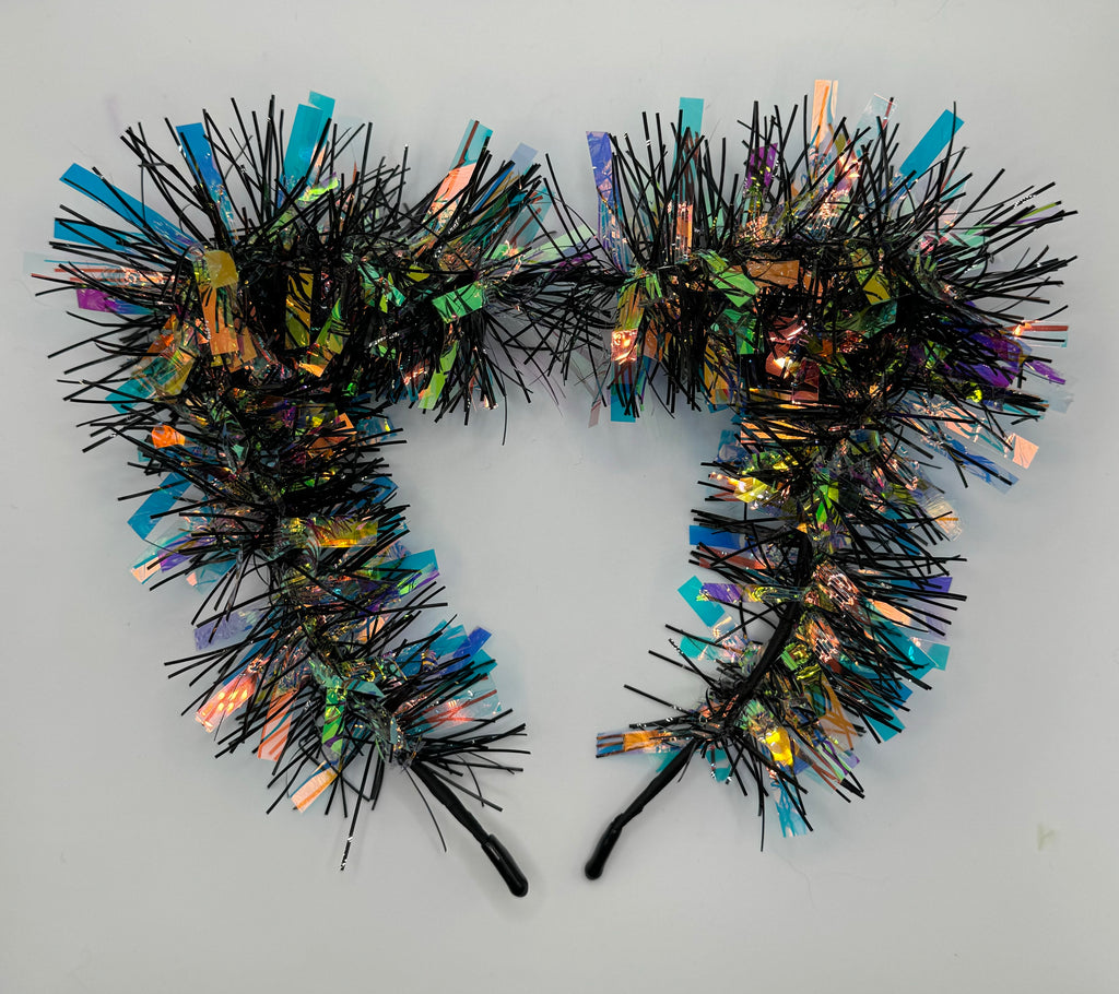 BLACK TINSEL EARS