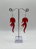 RED FLAME EARRINGS
