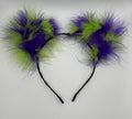 GREEN PURPLE MIX FLUFF EARS