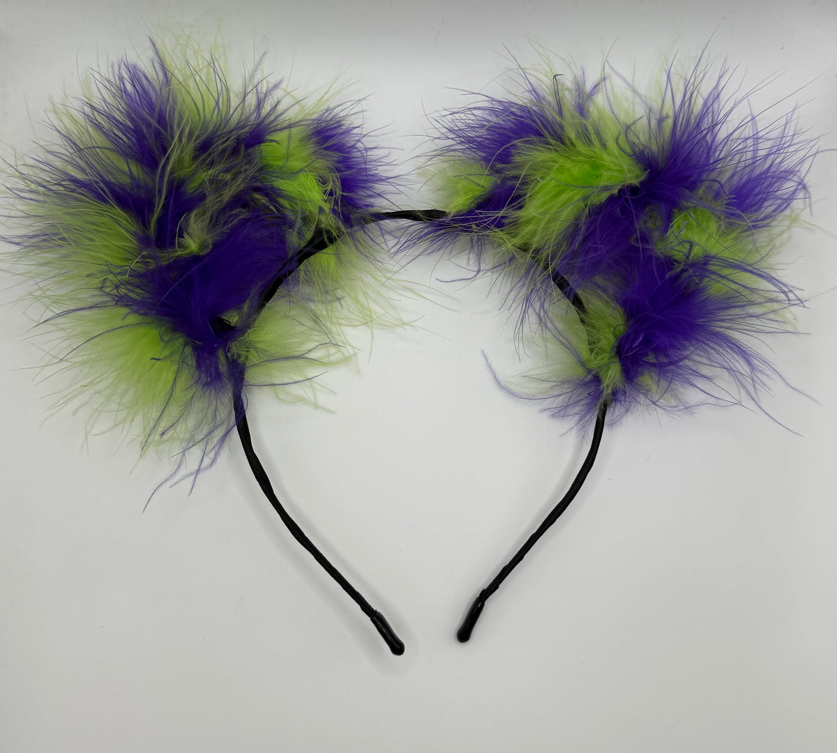 GREEN PURPLE MIX FLUFF EARS