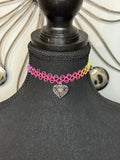 BUTTERFLY HEART RAINBOW NECKLACE