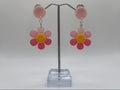 YELLOW & PINK FLOWER EARRINGS