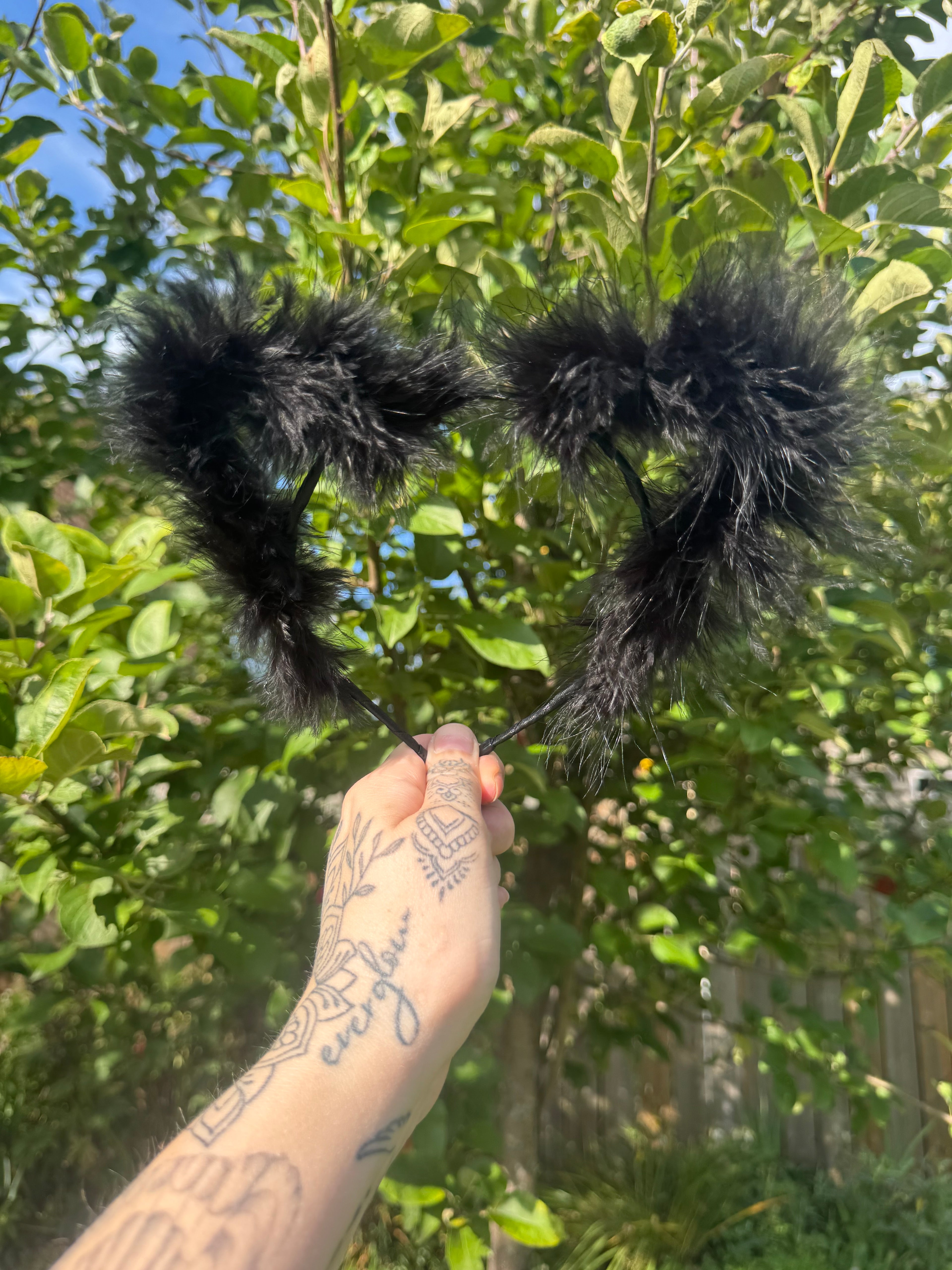 BLACK FLUFF EARS