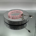 ROSE QUARTZ STONE BEAD BRACELET
