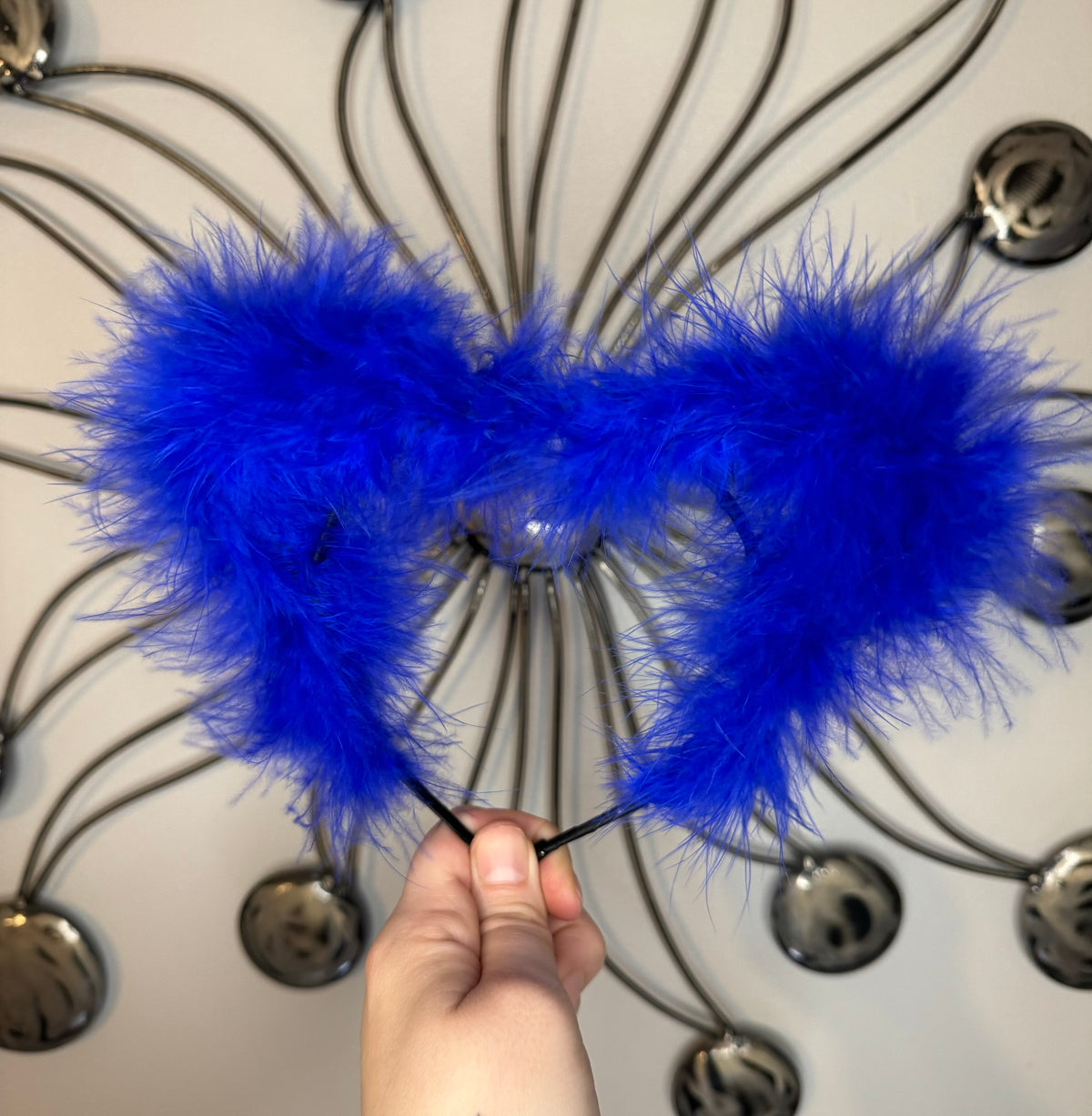 ROYAL BLUE FLUFF EARS