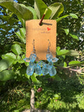 BLUE BALLOON ANIMAL EARRINGS