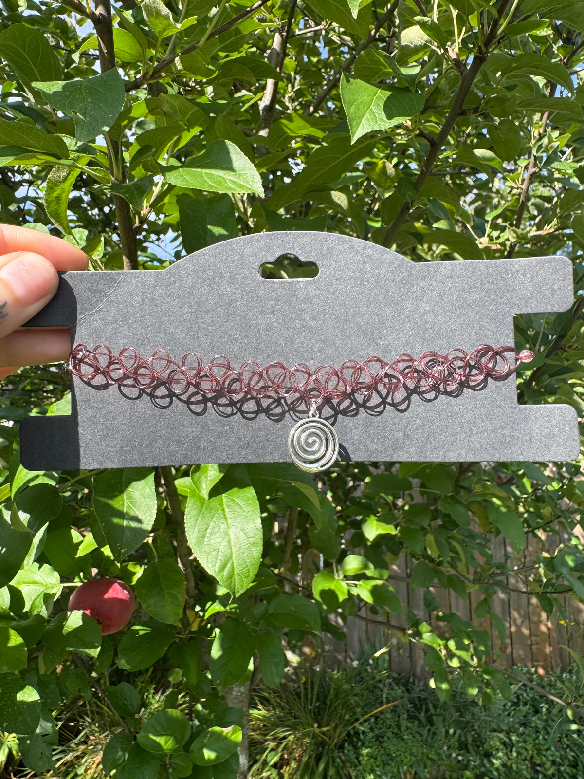 BROWN SPIRAL CHOKER