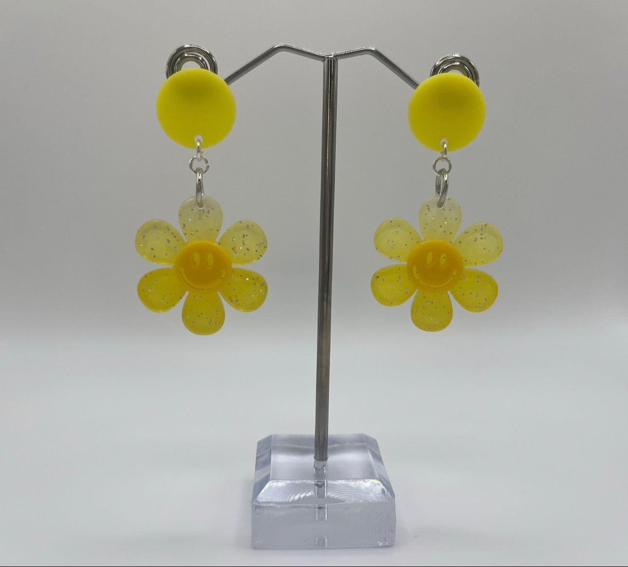YELLOW FLOWER EARRINGS