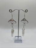 CRYSTAL MUSHROOM EARRINGS