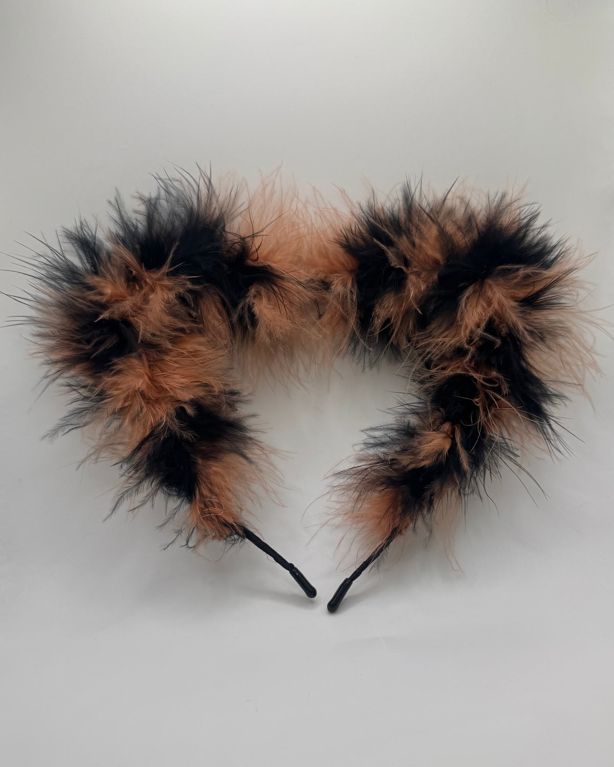 BROWN & BLACK MIXED FLUFF EARS