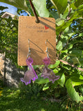 PURPLE DINOSAUR EARRINGS