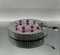 ROSE QUARTZ & TOOTH AMETHYST STONE BEAD BRACELET