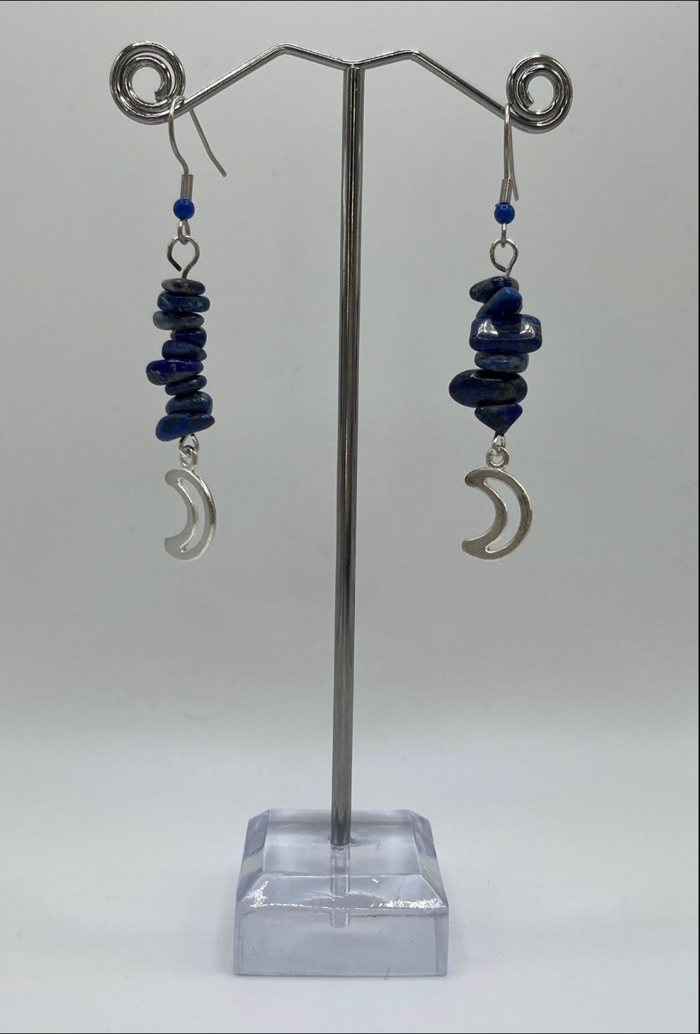 ROYAL BLUE MOON STONE EARRINGS