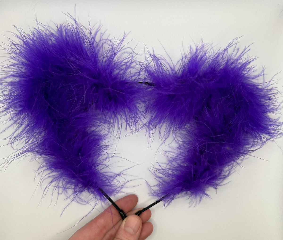 DARK PURPLE FLUFF EARS