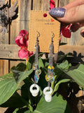 QUARTZ HEARTS EARPLUG EARRINGS