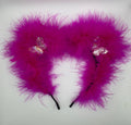 HOT PINK BUTTERFLY FLUFF EARS