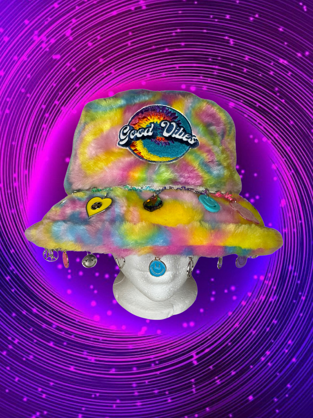 GOOD VIBES FURRY BUCKET HAT