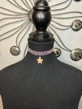 PINK FLOWER CHOKER