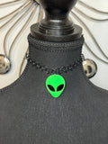 LARGE ALIEN BLACK CHOKER