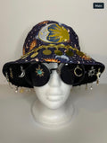 CELESTIAL MOON AND STAR BUCKET HAT