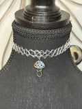 SILVER MUSHROOM CHOKER