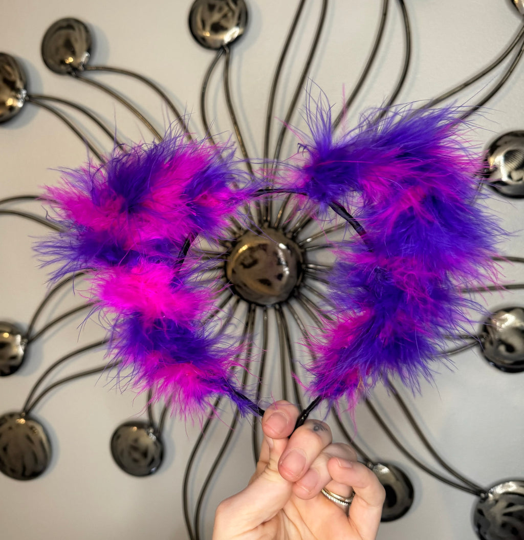 PURPLE & PINK MIX FLUFF EARS