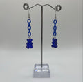 ROYAL BLUE GUMMY BEAR EARRINGS