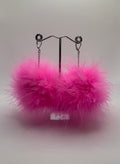 PINK FLUFF EARRINGS