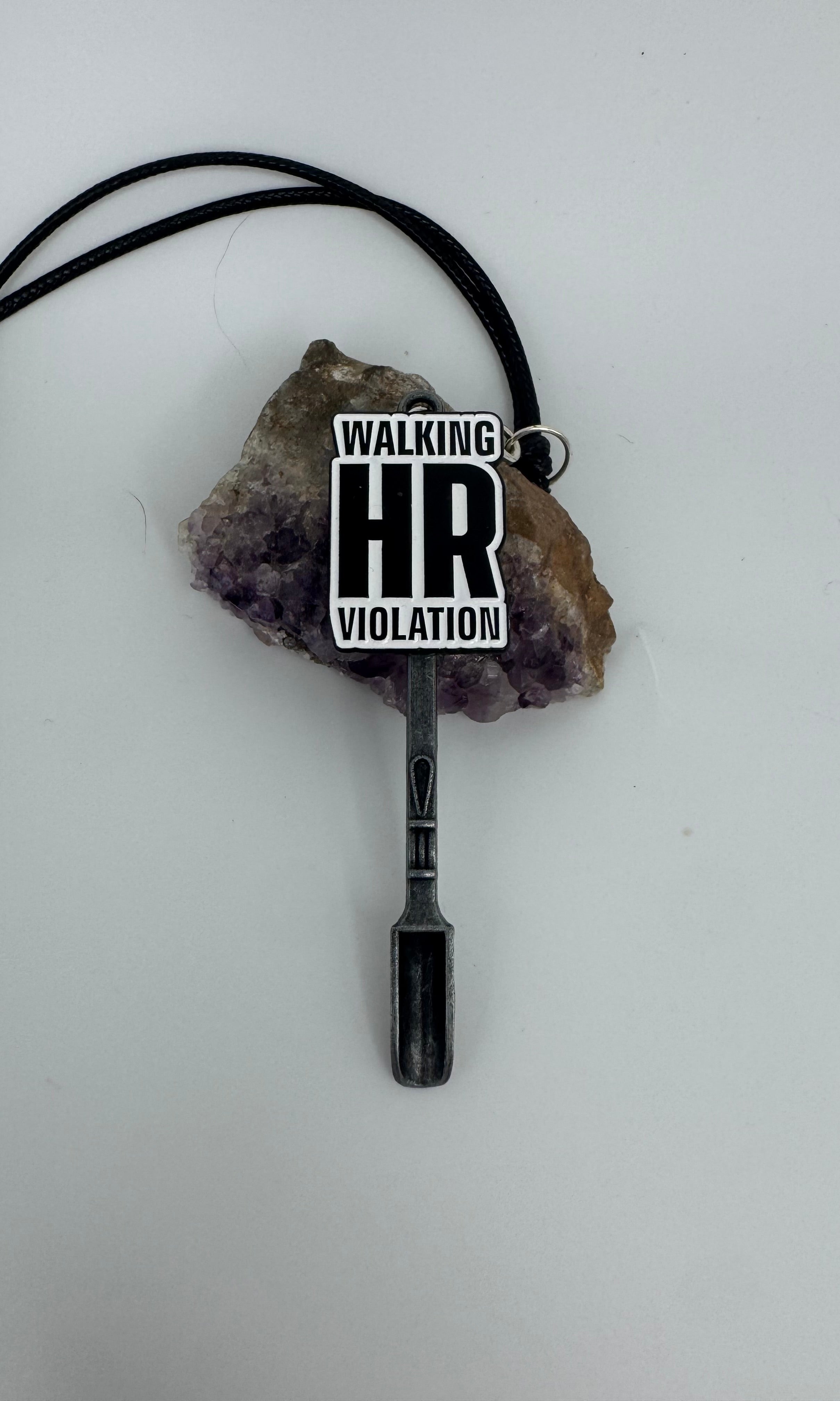 WALKING HR VIOLATION NECKLACE