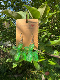 GREEN BALLOON ANIMAL EARRINGS