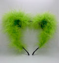 ALIEN LIME GREEN FLUFF EARS