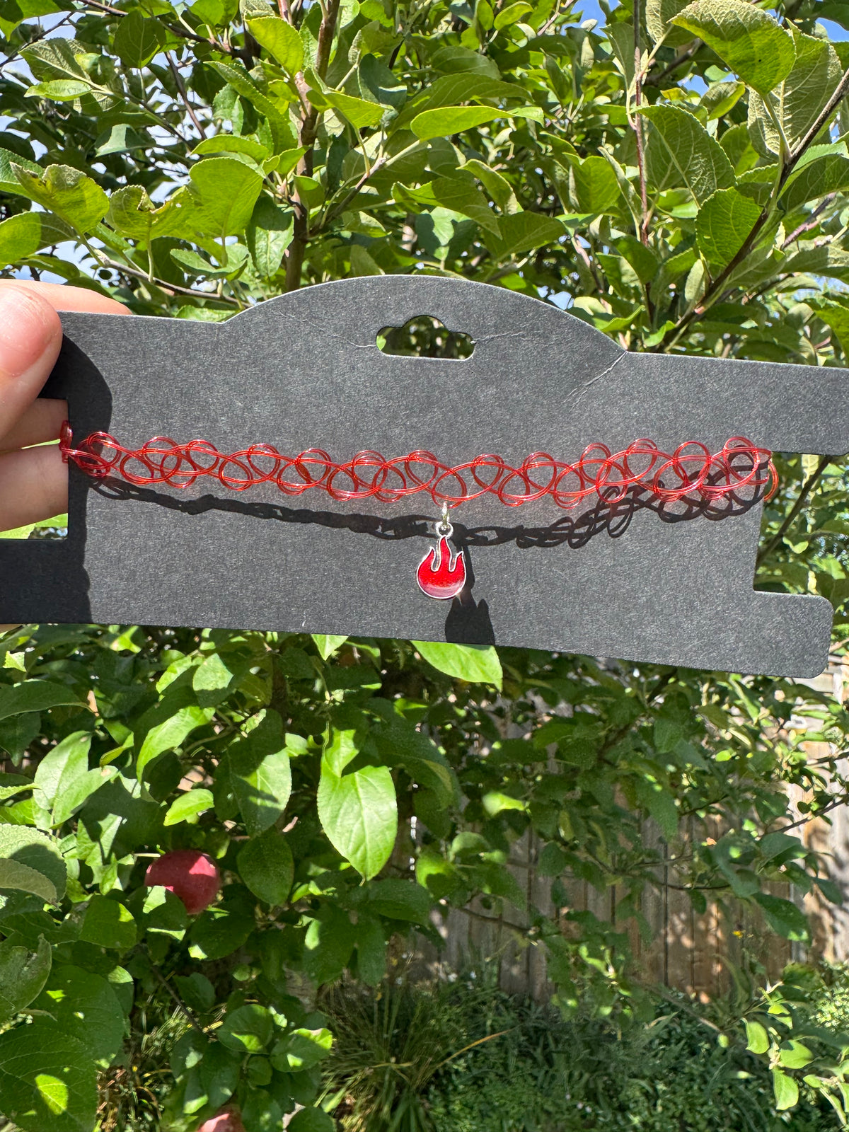 RED FLAME CHOKER