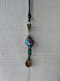 MUSHROOM BLUE APATITE NECKLACE