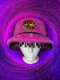 GOOD VIBES PINK FURRY BUCKET HAT