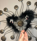 DINOSAUR BLACK FLUFF EARS