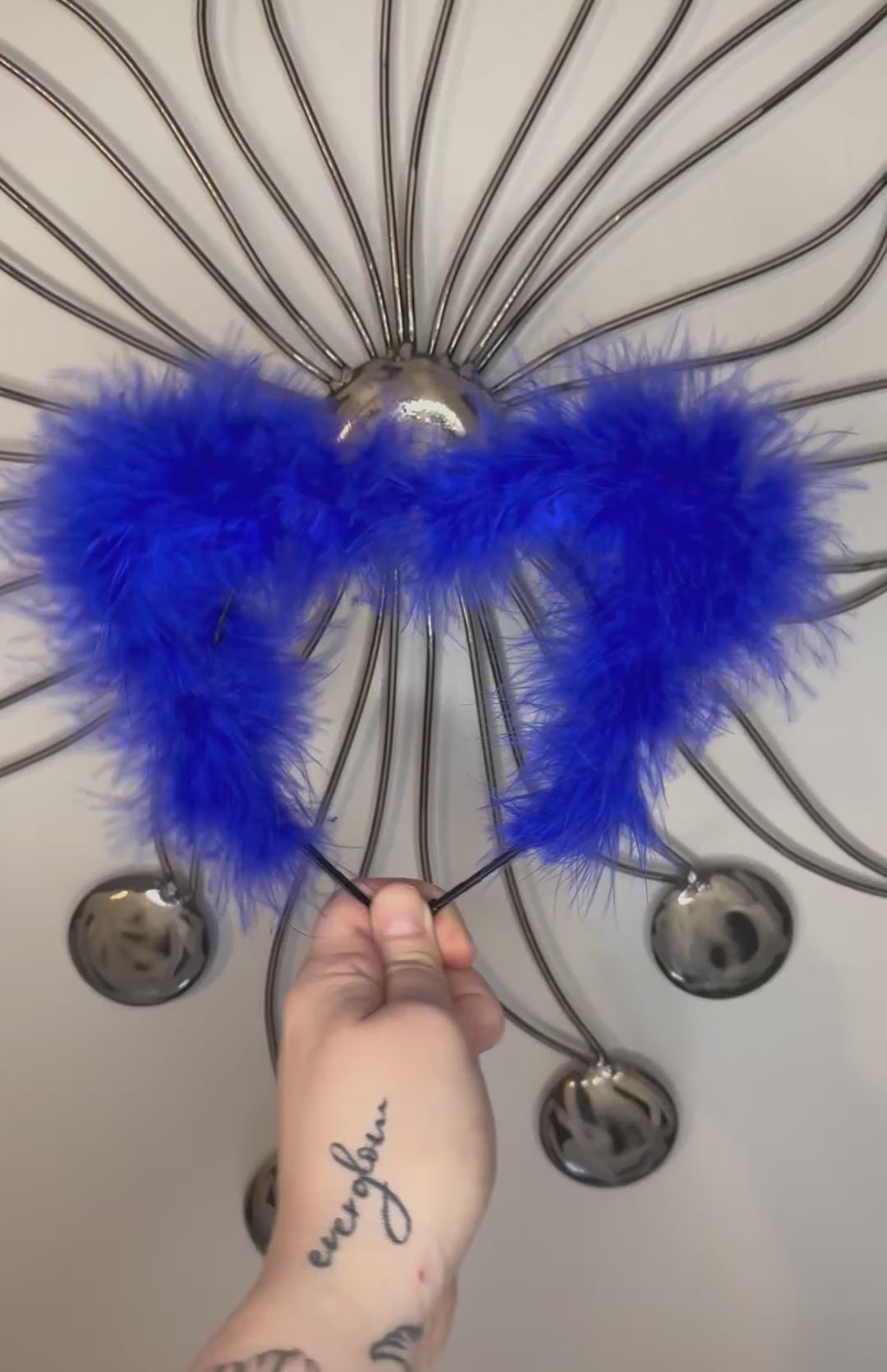 ROYAL BLUE FLUFF EARS