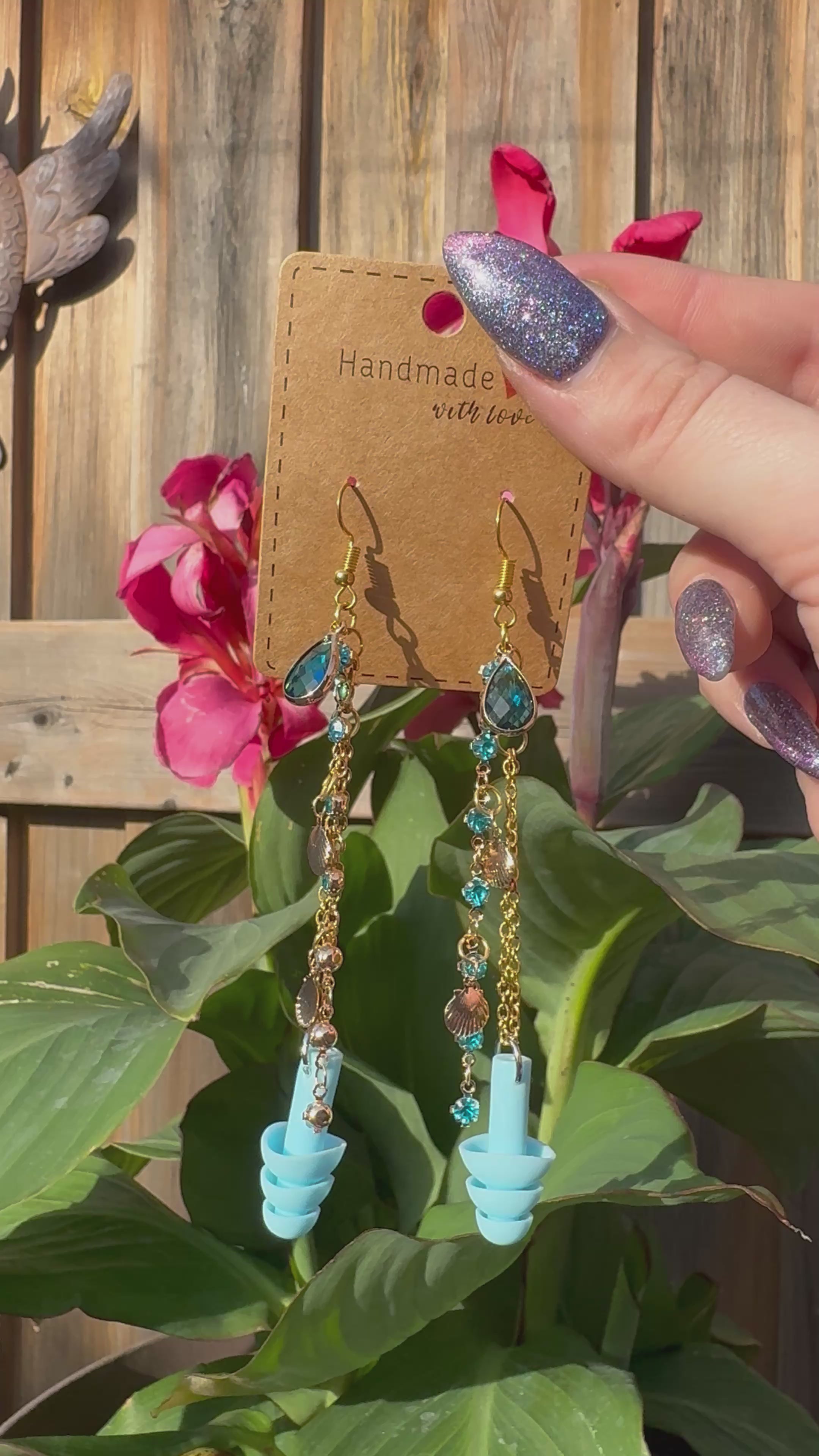 UNDER THE SEA EARPLUG EARRINGS