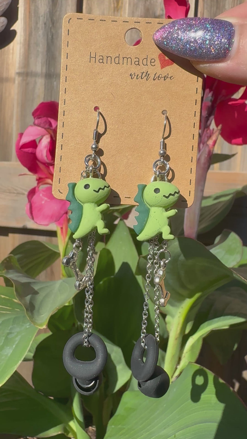 T-REX EARPLUG EARRINGS